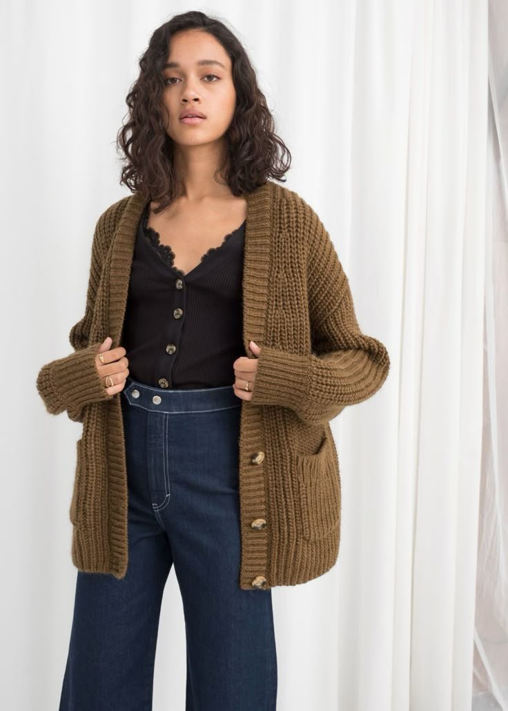 19 Best Brown Cardigan outfit ideas | cardigan outfits, brown cardigan  outfit, clothes - brown cardigan outfit