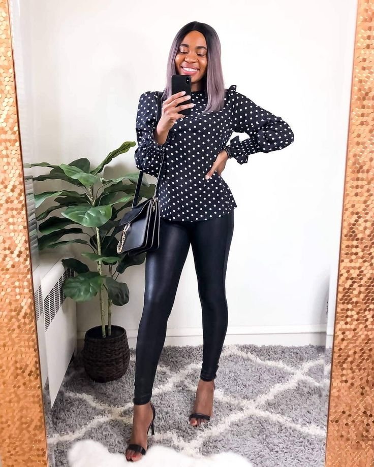 15 Best Faux Leather Leggings for Any Budget in 2021 | Save vs Splurge - faux leather leggings outfit