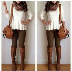 42 Best Brown Leggings ideas | brown leggings, leggings, fashion - brown leggings outfit