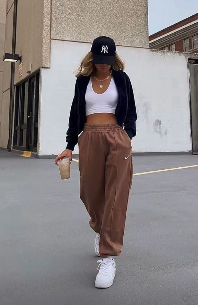 37 Sporty Outfits You NEED In Your Wardrobe! (Outfit Inspiration) — Nikki Lo - brown leggings outfit
