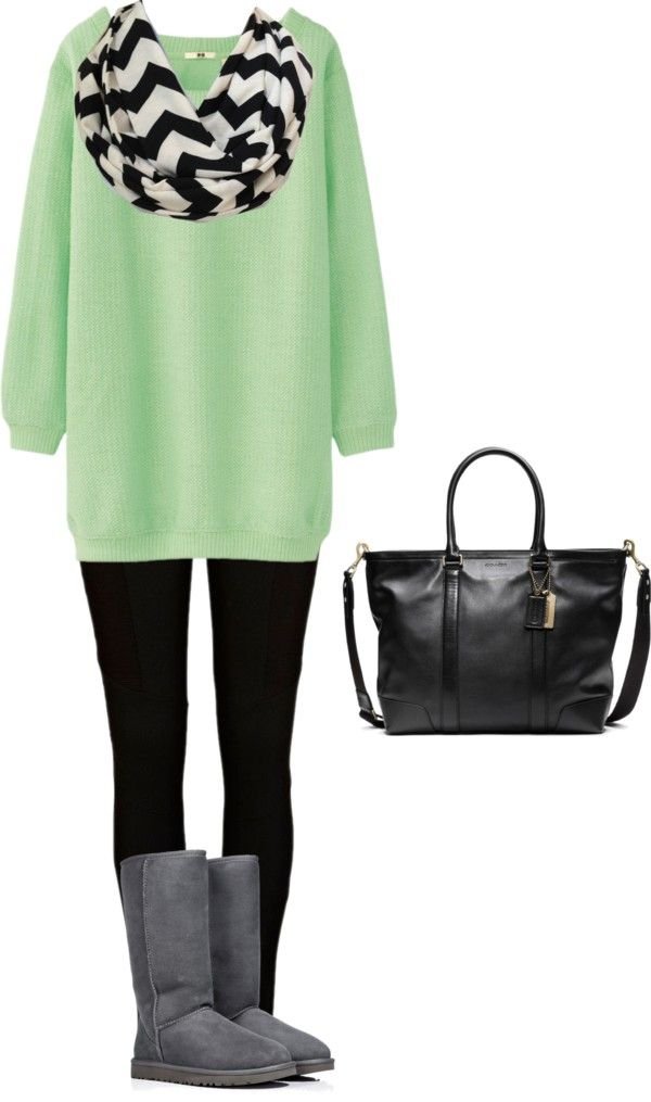 Pin page - dark green sweater outfit