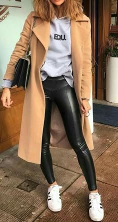 150 Leather leggings outfits ideas in 2024 | outfits, autumn fashion, style - casual leggings outfit