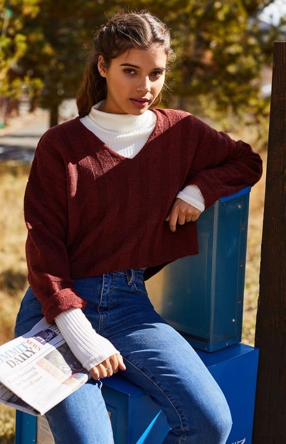 Winter Outfits That Are Warm And Cute - Society19 - cute sweaters outfits aesthetic