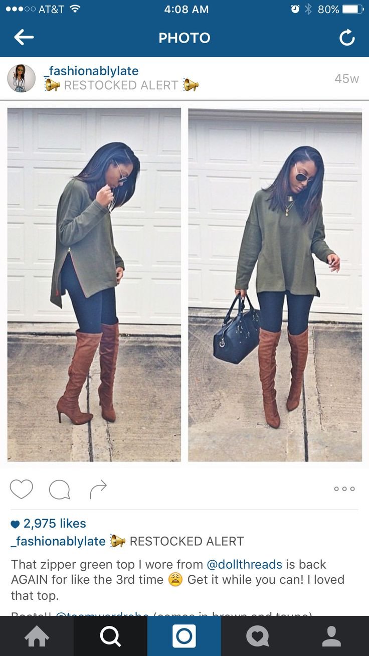 Pin page - dark green sweater outfit