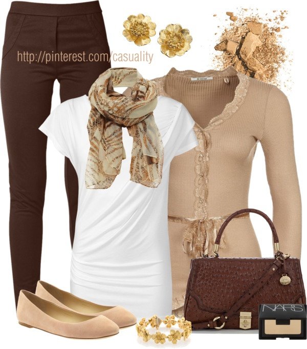 Designer Clothes, Shoes & Bags for Women | SSENSE - brown leggings outfit casual