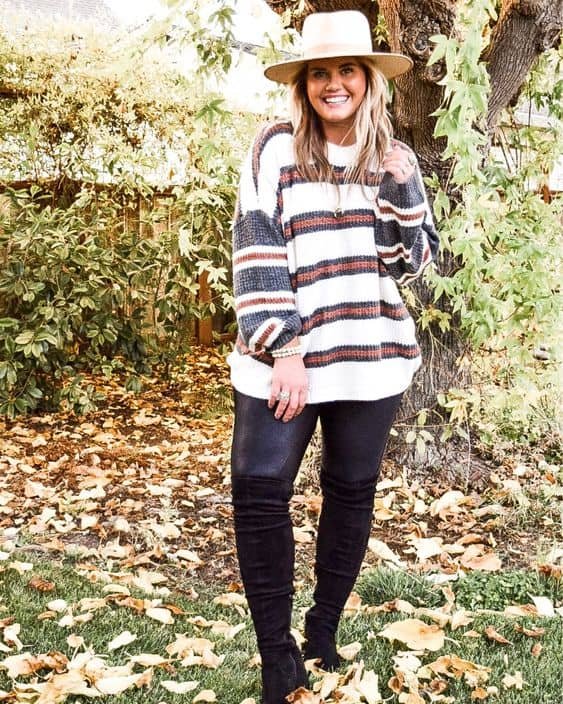 brown leggings outfit