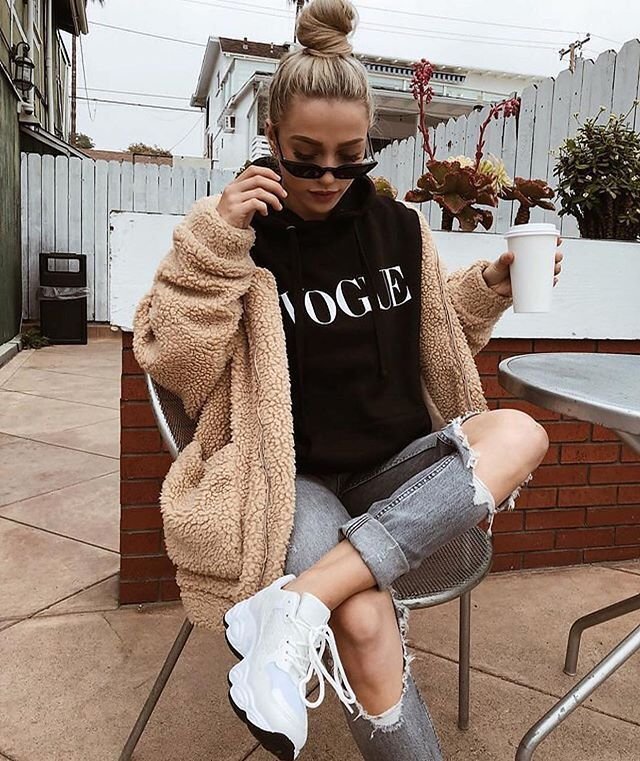 fleece jacket outfit