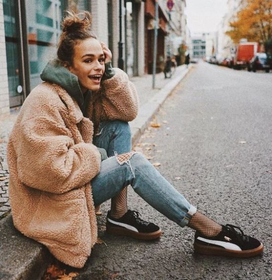 fleece jacket outfit