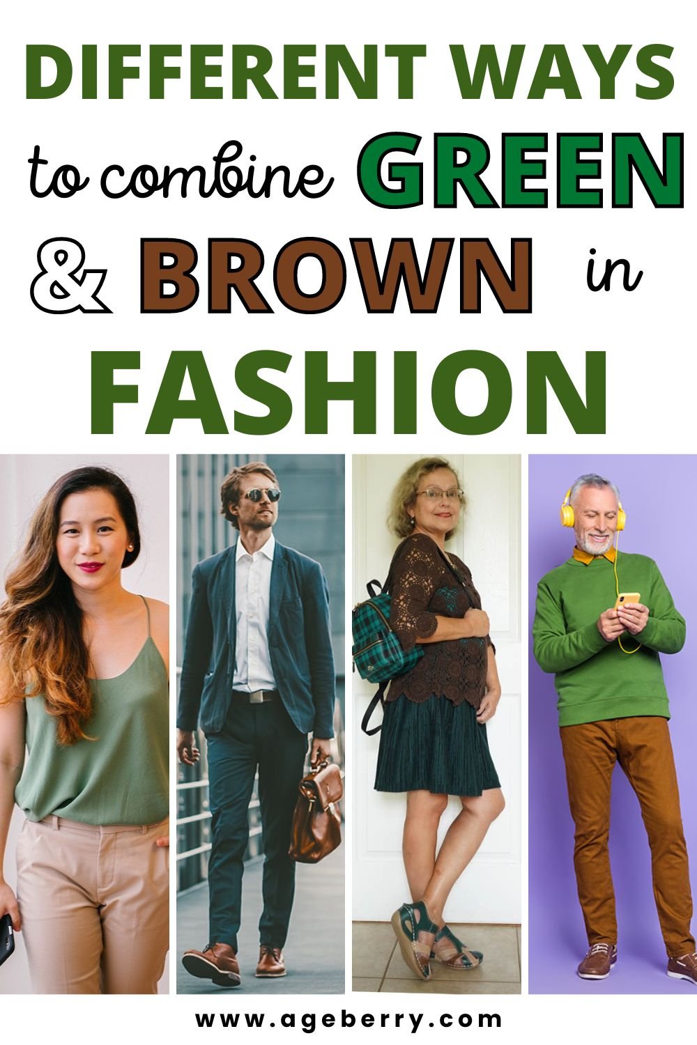 Discover the Many Ways to Combine Green and Brown in Fashion - dark green sweater outfit