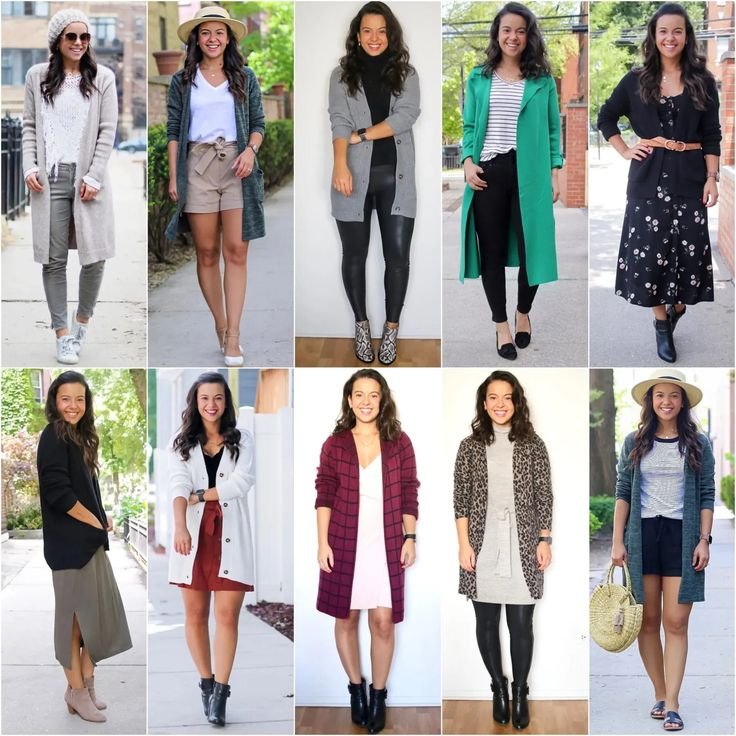 How to wear a long cardigan - Sharing 35 looks for every season. How to wear a long cardigan - Sharing 35 looks for every season. - cardigan outfit ideas