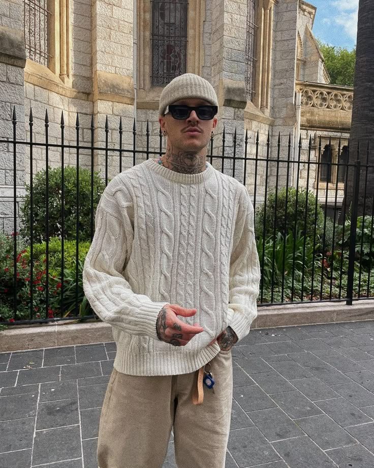 Pin page Pin page - cream sweater outfits