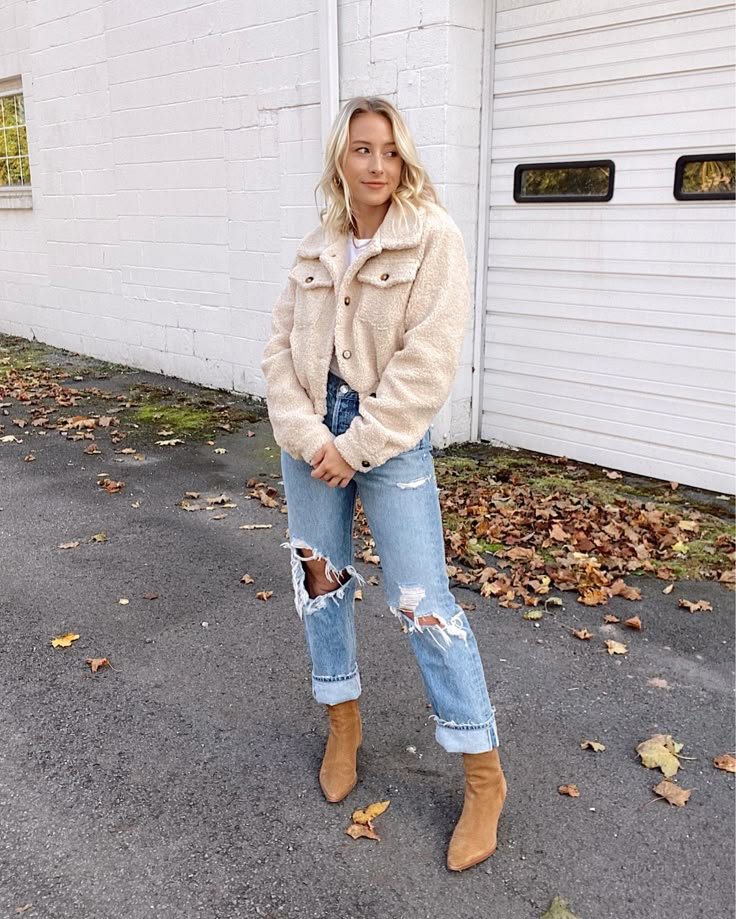 fleece jacket outfit