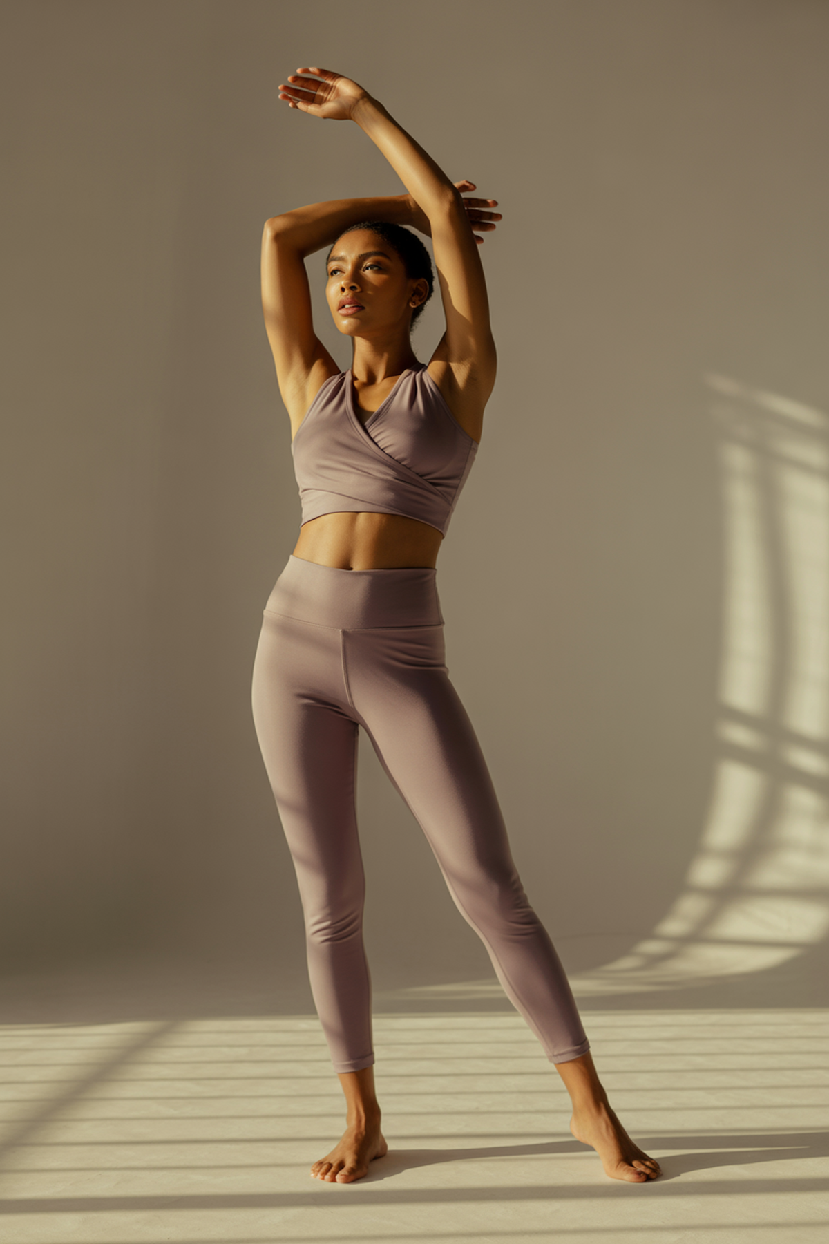 Chic Wrap-Front Workout Tops