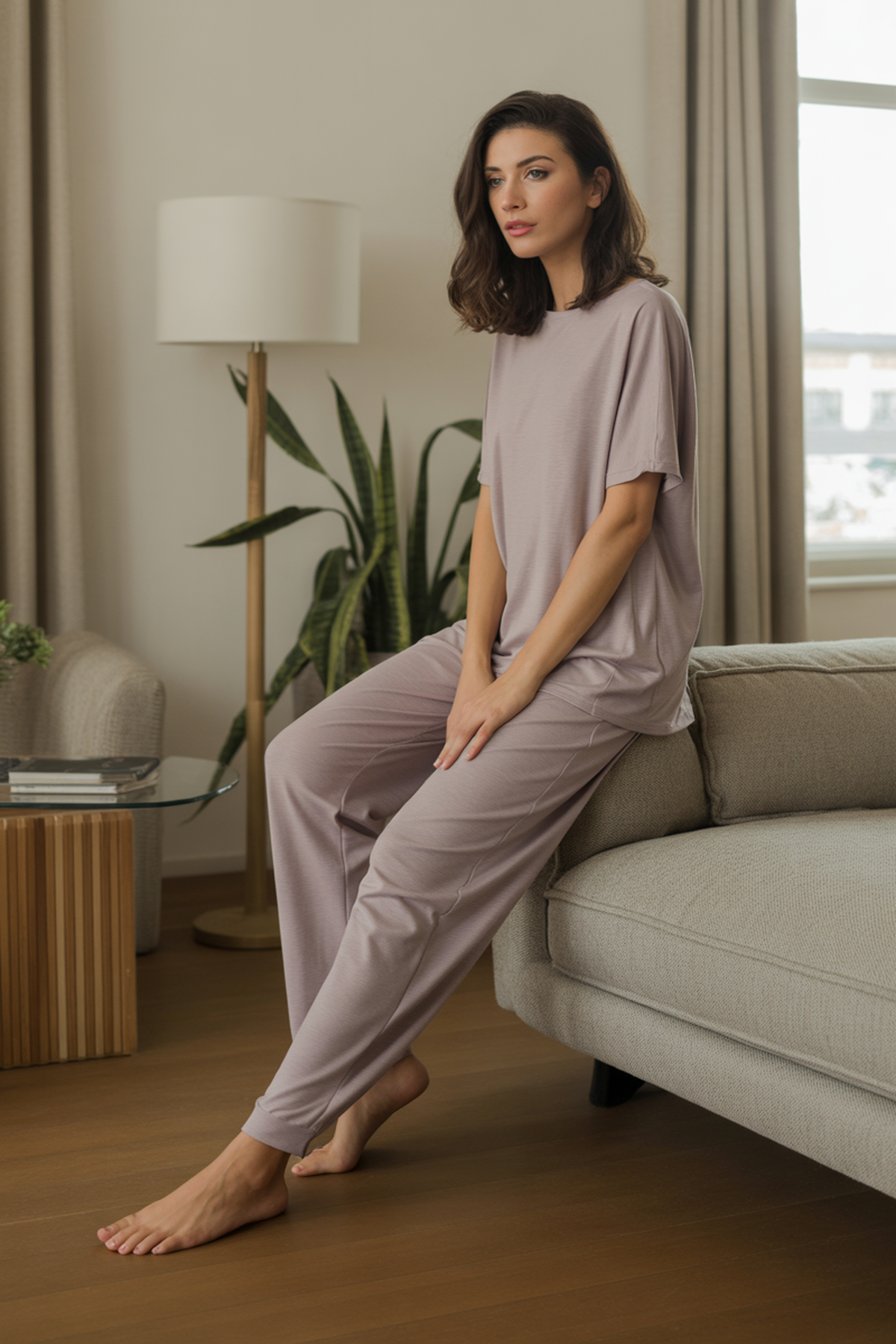 Soft Modal Fabric Lounge Leggings