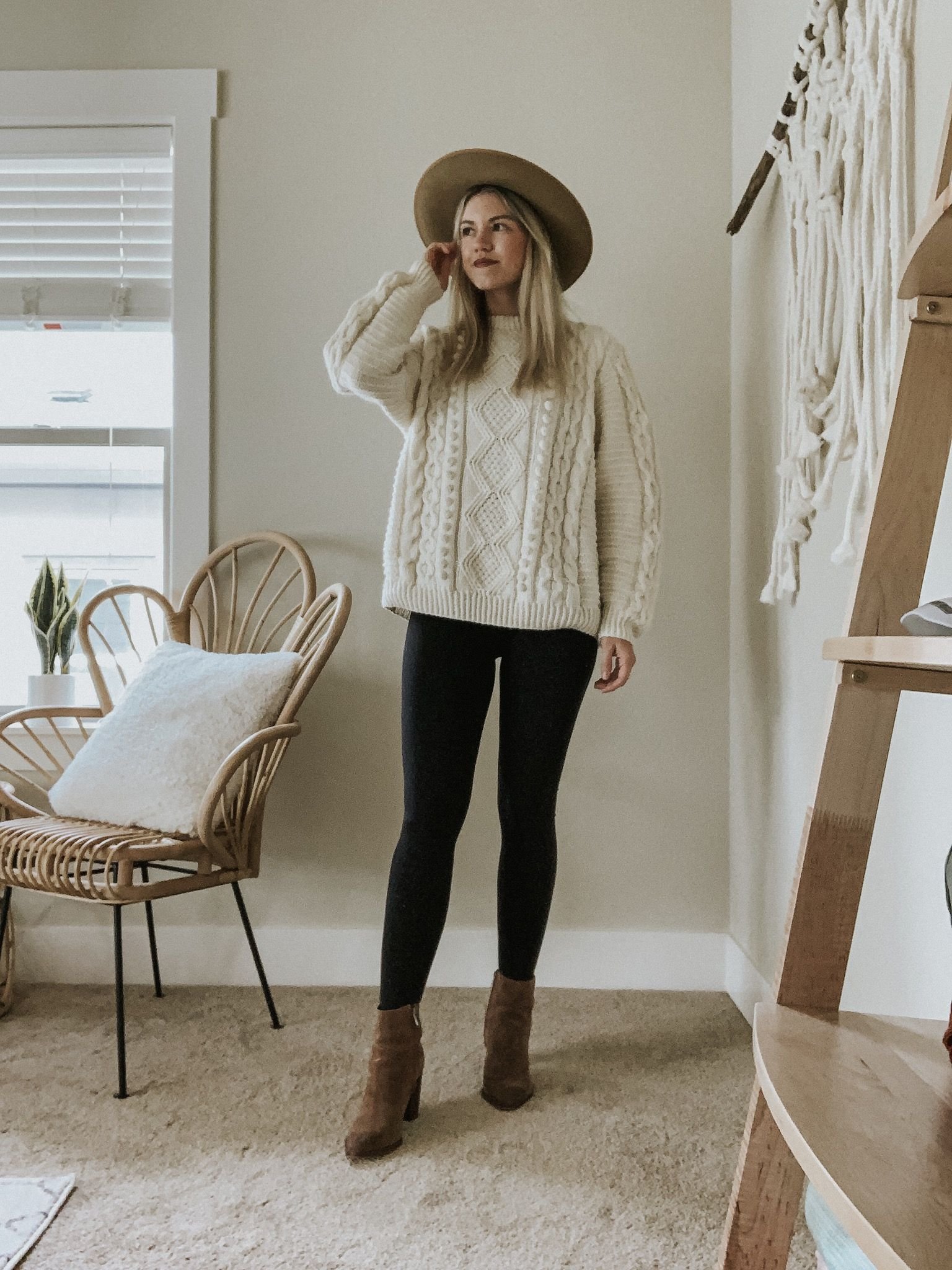 Sustainable Style Sessions | Cream Knit Sweater for Spring - Charlotte Mason Motherhood Sustainable Style Sessions | Cream Knit Sweater for Spring - Charlotte Mason Motherhood - cream sweater outfits