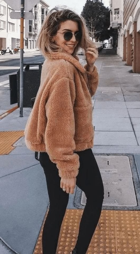 fleece jacket outfit