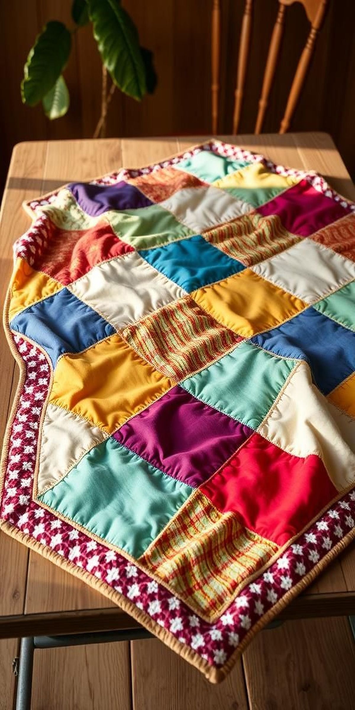 Classic Nine-Patch Patchwork Quilt Design