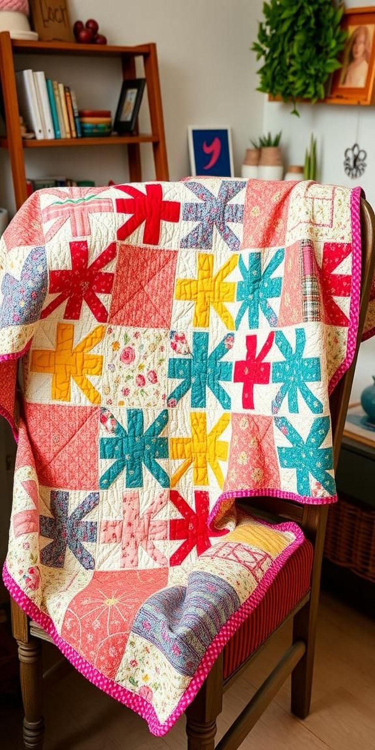 Scrappy Charm: Mixed Fabric Patchwork Style