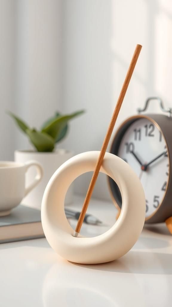 Knotted Ring Holder With Sculptural Loop