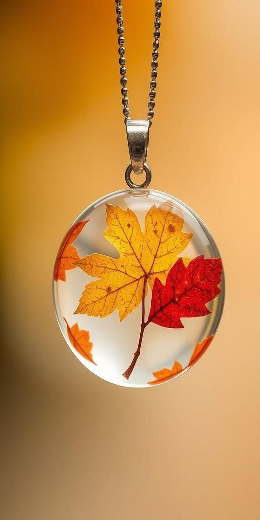 Leaf Jewelry Featuring Resin-Encased Pressings