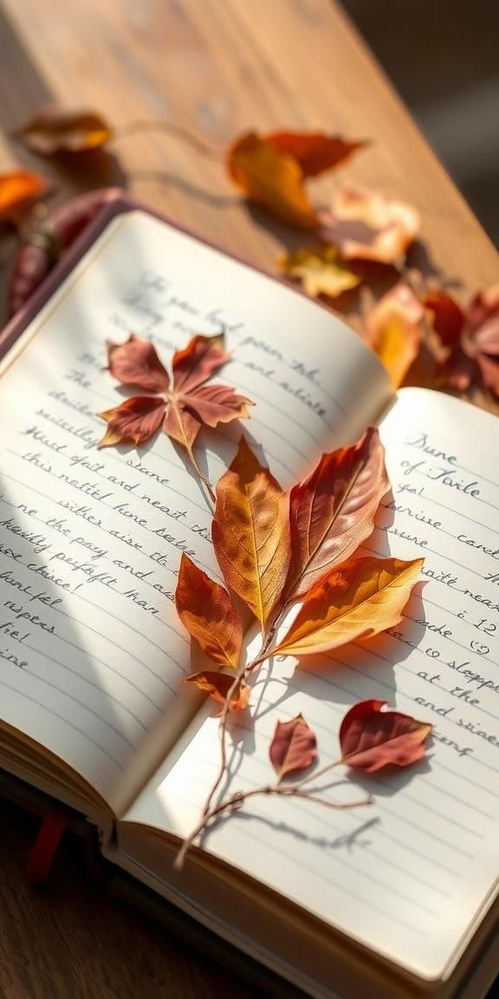 Nature Journals With Embedded Leaf Pressings