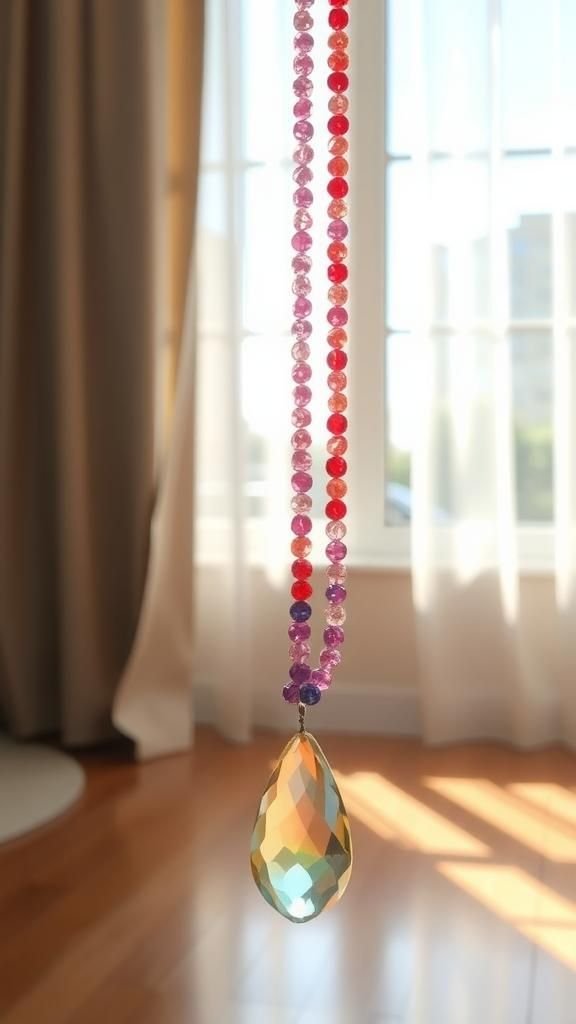 Chakra Spectrum Column With Gem Accents