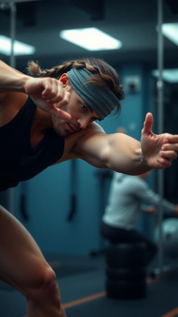 Athletic Moisture-Wicking Braided Workout Headband Style