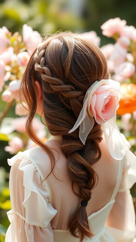 Chiffon Petal-Braid With Soft Movement And Air