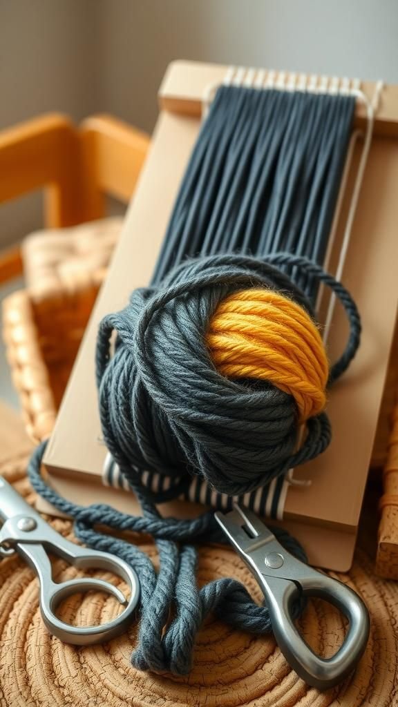 Chunky T-Shirt Yarn Cozy Mug Rug Coasters