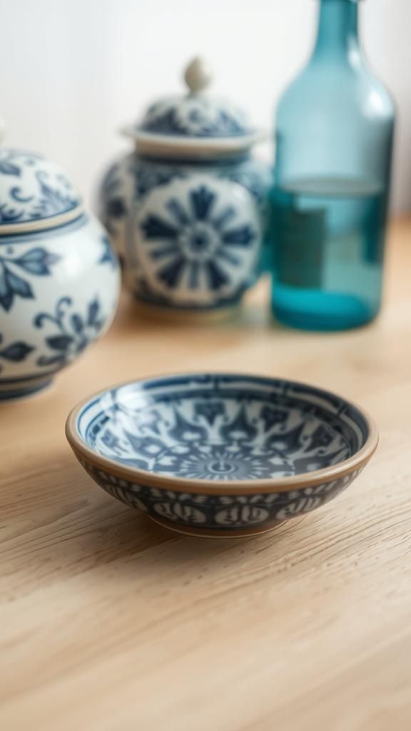 Blue And White Chinoiserie Mini Bowl