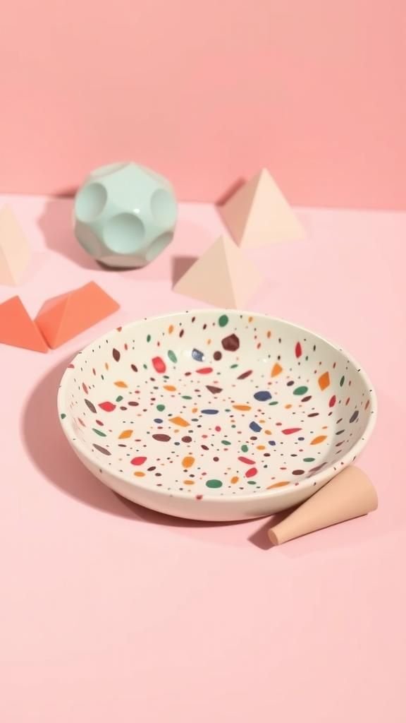 Playful Terrazzo Confetti Jewelry Dish