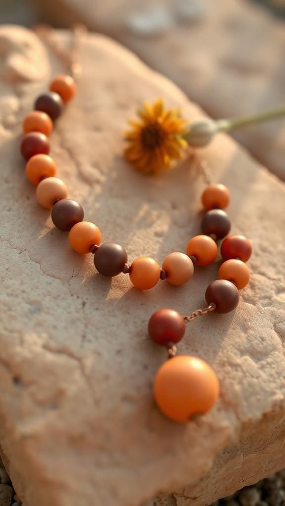 Desert Sunset Ombré Blocks With Warm Metals