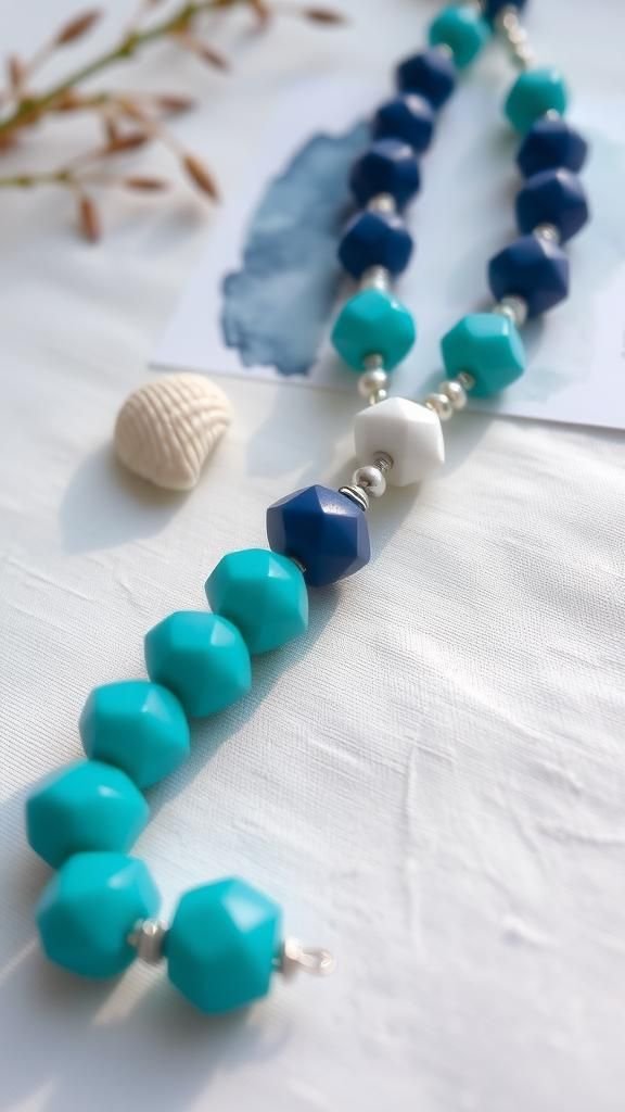 Ocean Gradient Blocks With Sea Glass Notes