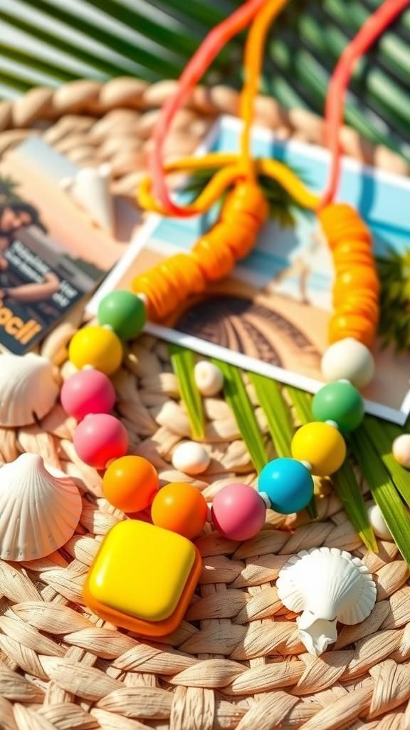 Tropical Sorbet Blocks On Nylon Cord