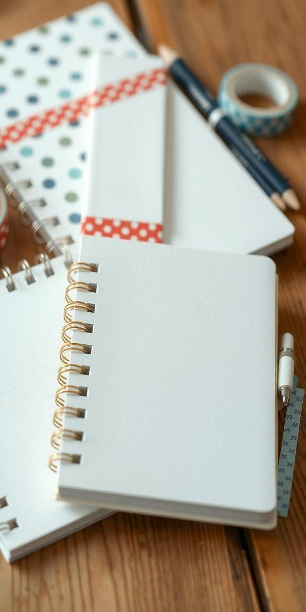 Personalized Notebooks Using Washi Tape