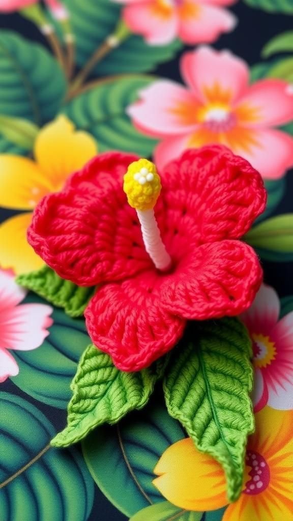 Tropical Hibiscus With Bold Statement Petals