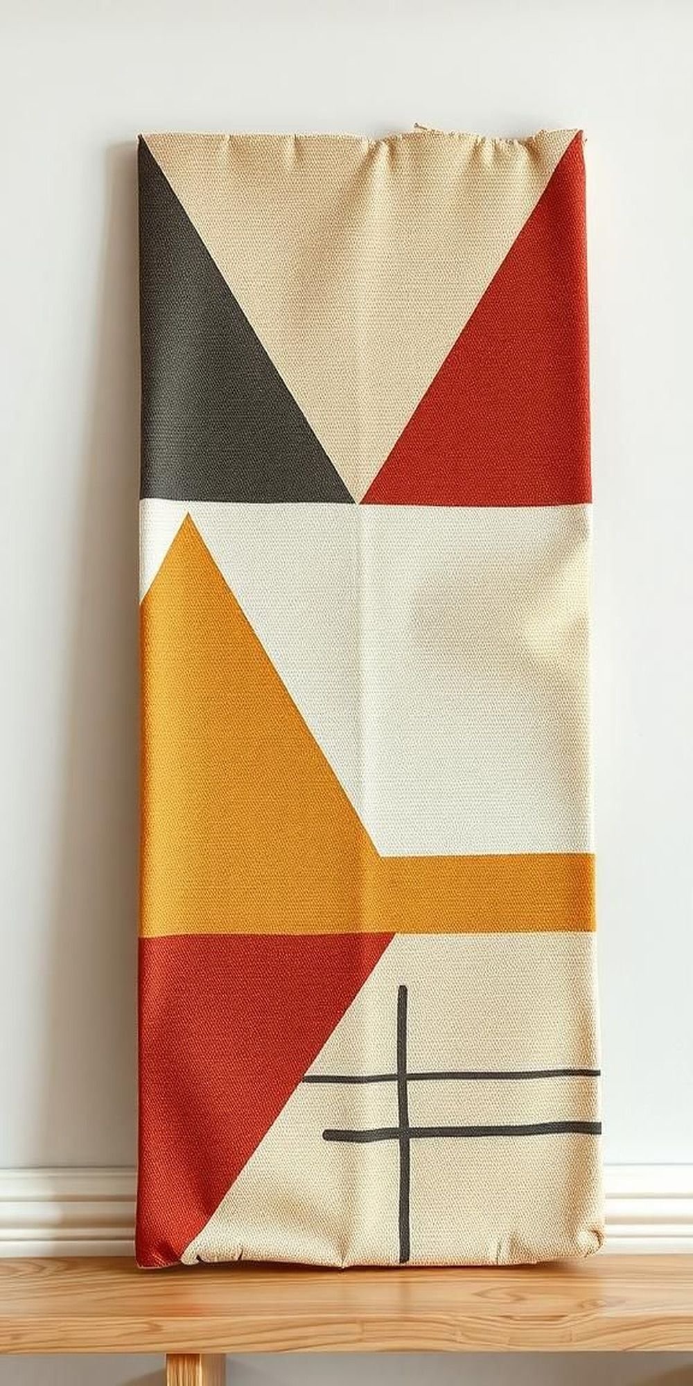 Geometric Patterns On Burlap Canvas