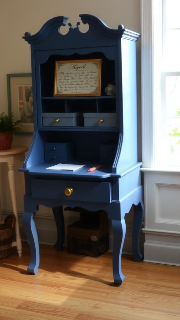 Secretary Desk Drop-Front With Script Layers