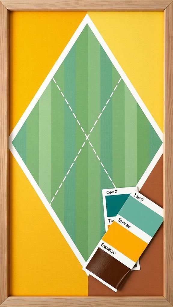 Gradient Diamonds For A Mid-Century Vibe