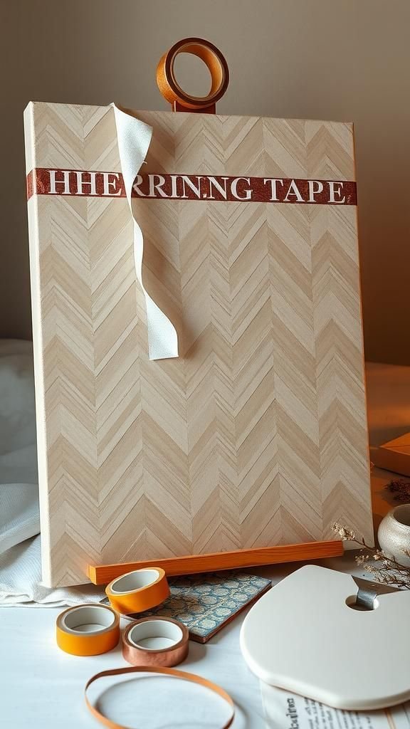 Herringbone Neutrals With Metallic Accents