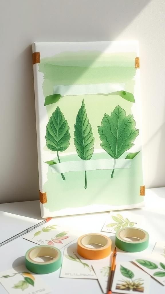 Leafy Negative Space Botanical Study