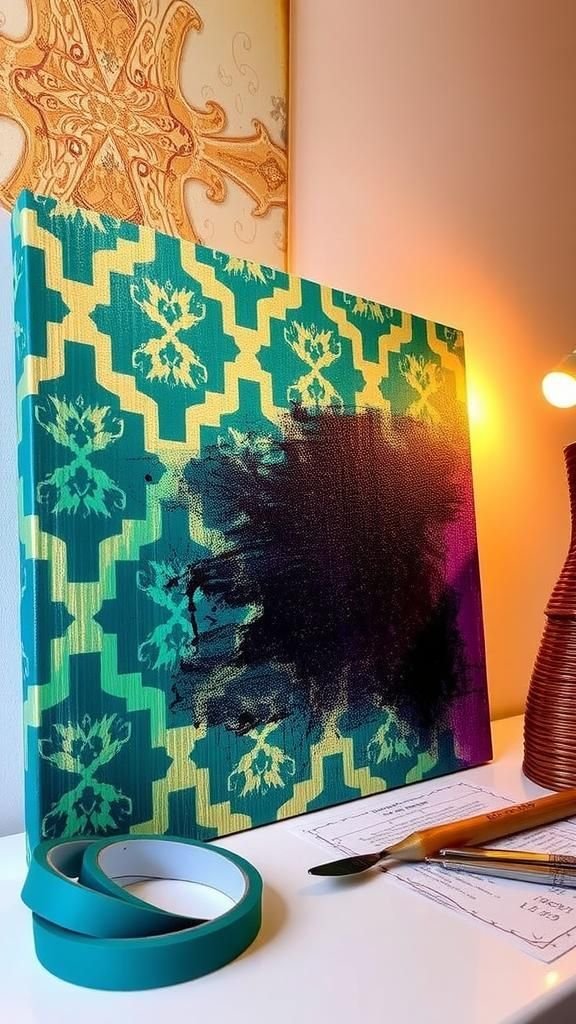 Moroccan Trellis Pattern In Jewel Tones