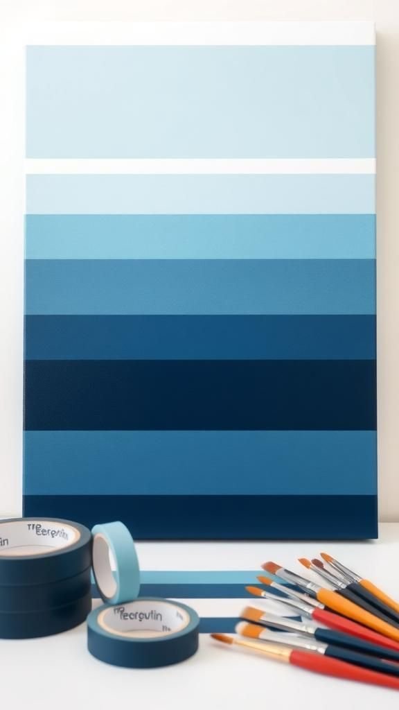 Ombre Striped Resist Panel