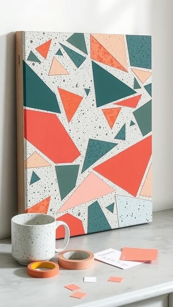 Terrazzo Confetti With Tape-Shaped Shards