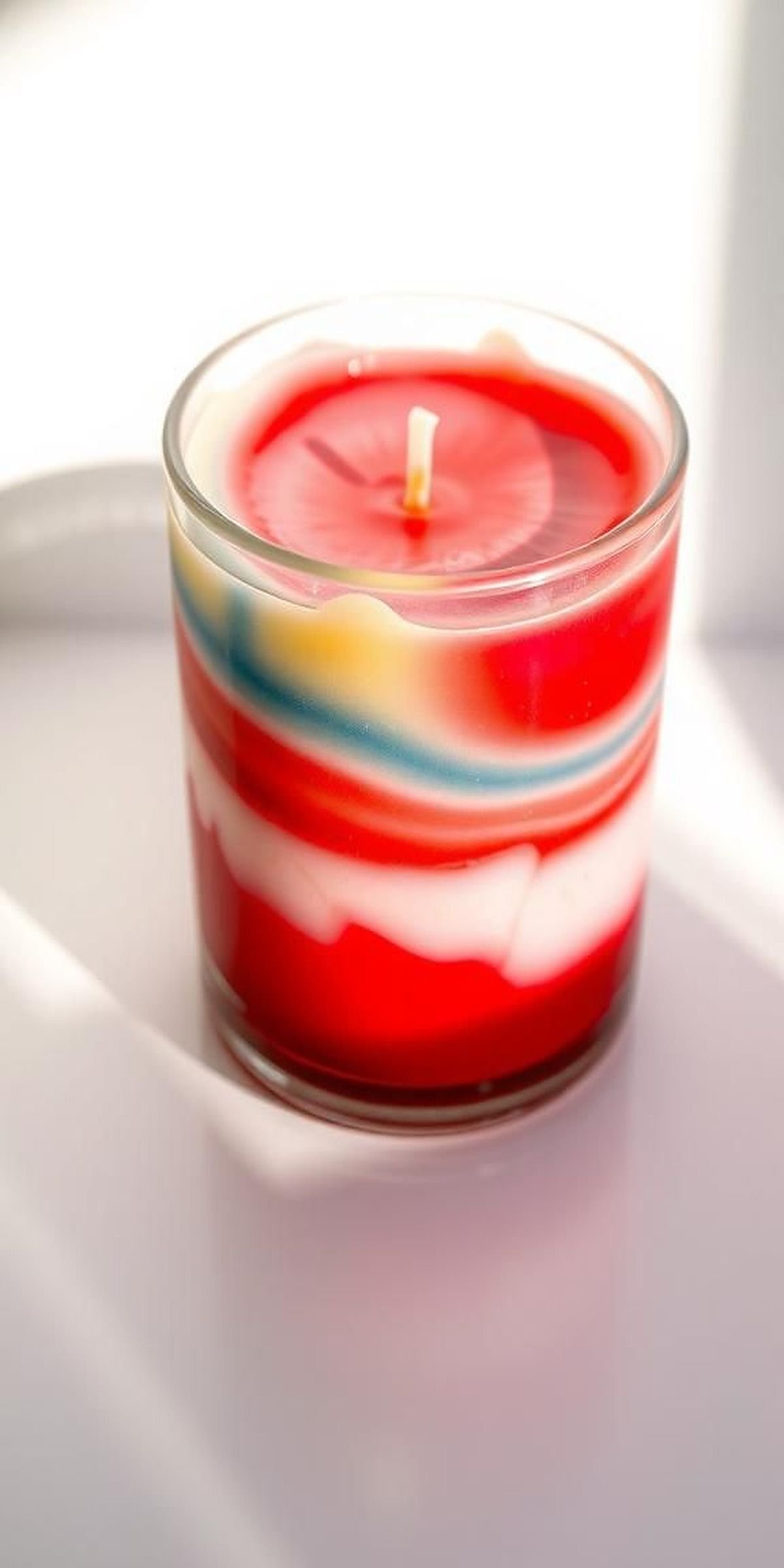Layered Candle Technique With Vibrant Colors