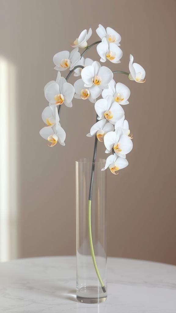Cascading Orchid Bead Stems With Ethereal Movement