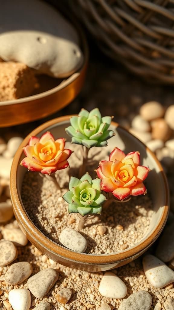 Desert Bloom Succulent-Inspired Beaded Accent Stems