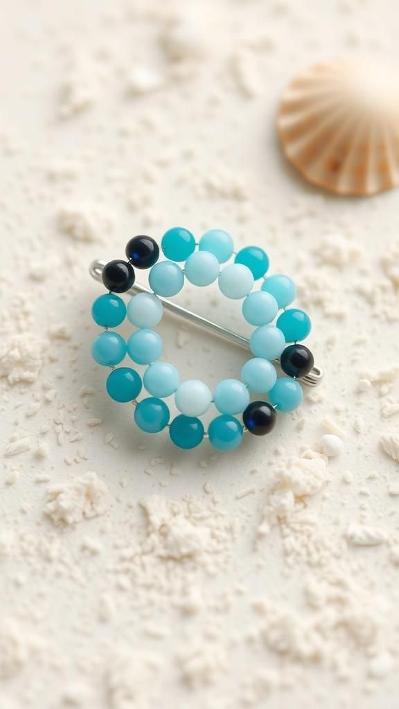 Ocean Wave Teal-To-Navy Gradient Bar