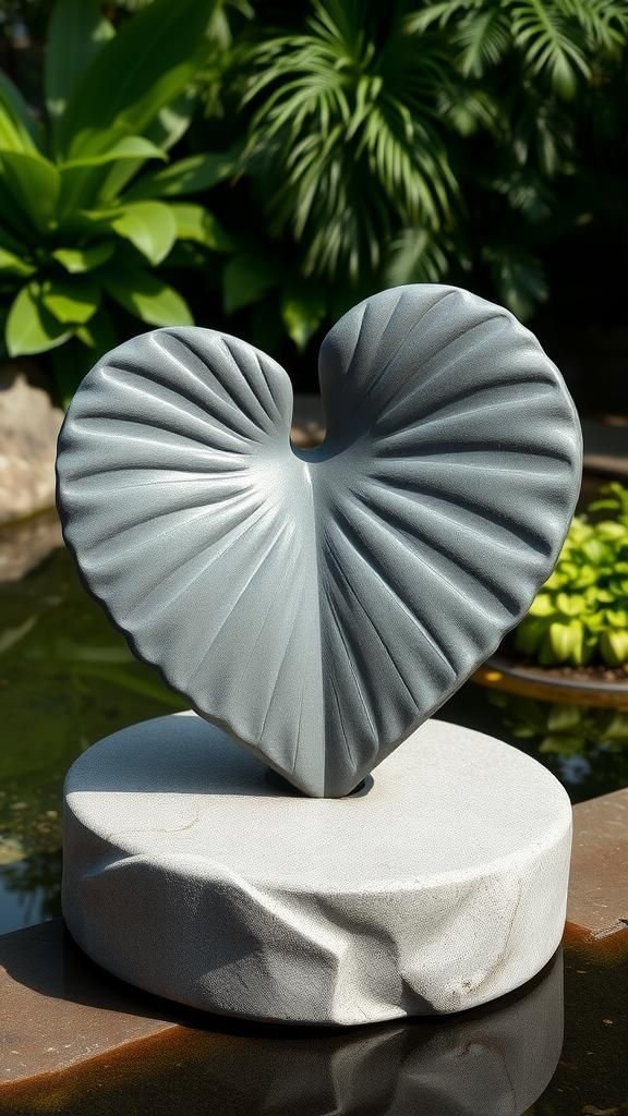 Bold Elephant Ear Concrete Steppers With Drama