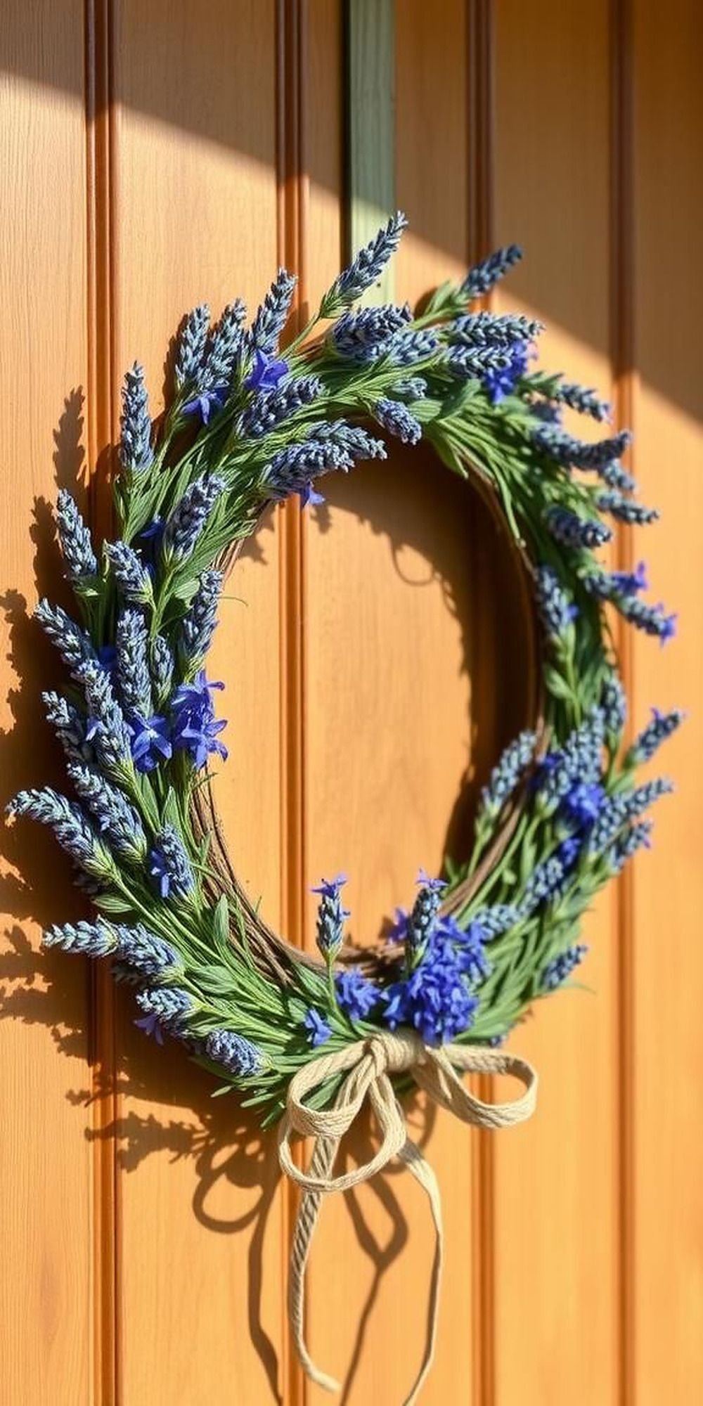 Romantic Lavender and Rosemary Herb Wreath